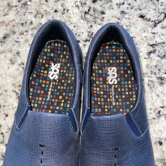 Sas Womens Viva Tripad Comfort Slip On Loafer Walking‎ Shoes Navy Blue Size 9.5 - Picture 3 of 8